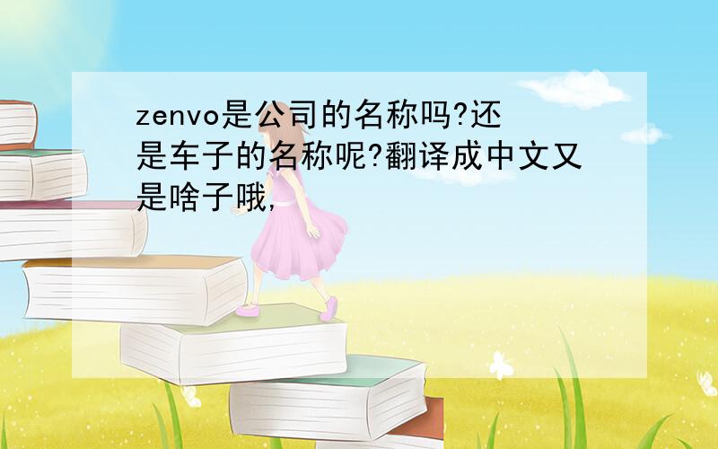 zenvo是公司的名称吗?还是车子的名称呢?翻译成中文又是啥子哦,