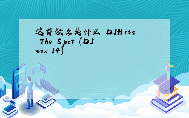 这首歌名是什么 DJHits The Spot (DJ mix 14)