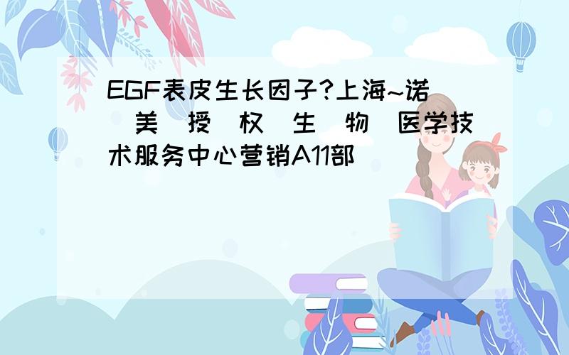 EGF表皮生长因子?上海~诺`美`授`权`生`物`医学技术服务中心营销A11部