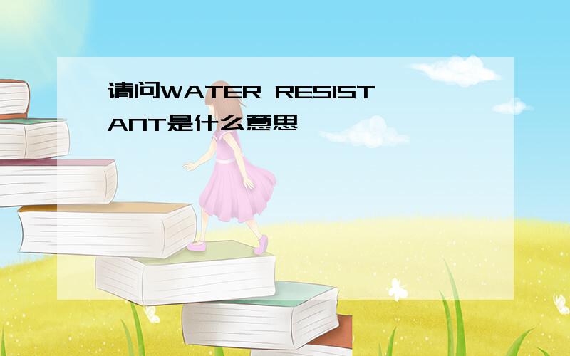 请问WATER RESISTANT是什么意思