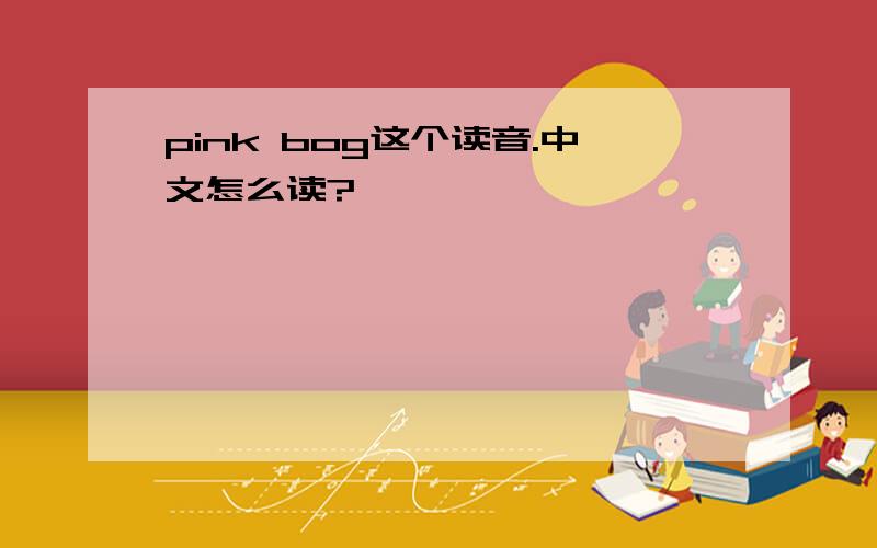 pink bog这个读音.中文怎么读?