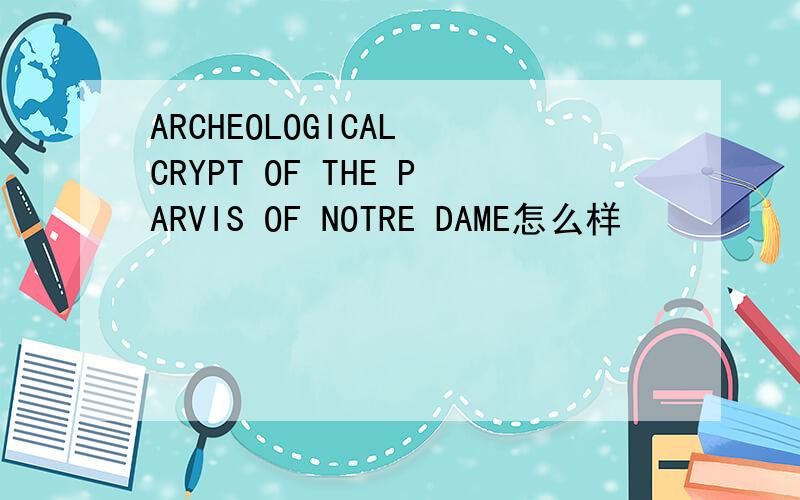 ARCHEOLOGICAL CRYPT OF THE PARVIS OF NOTRE DAME怎么样