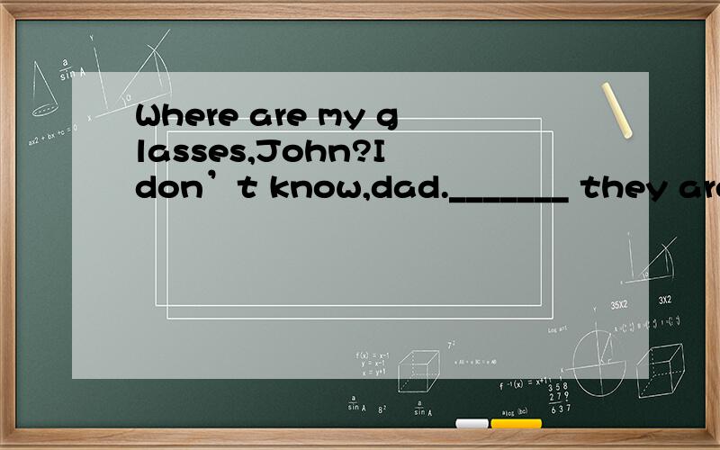 Where are my glasses,John?I don’t know,dad._______ they are in your pocket.A.Maybe B.May beC.Can beD.Could be3.[k= 0.259 ] How much _______ do you want?A.tomatoesB.bananasC.hamburgersD.chicken4.[k= 0.328 ] ----____is the weather in your hometown no