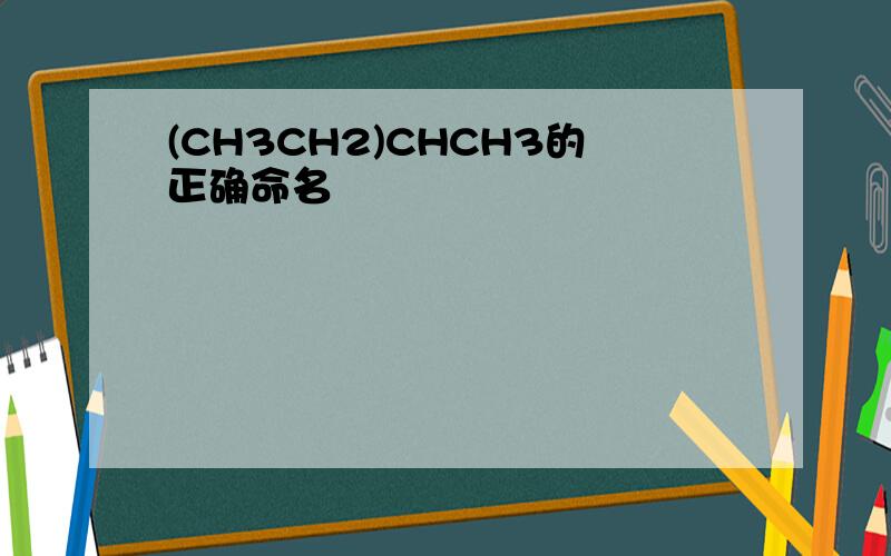 (CH3CH2)CHCH3的正确命名