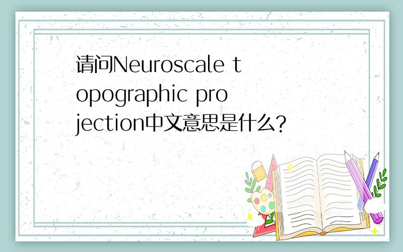 请问Neuroscale topographic projection中文意思是什么?