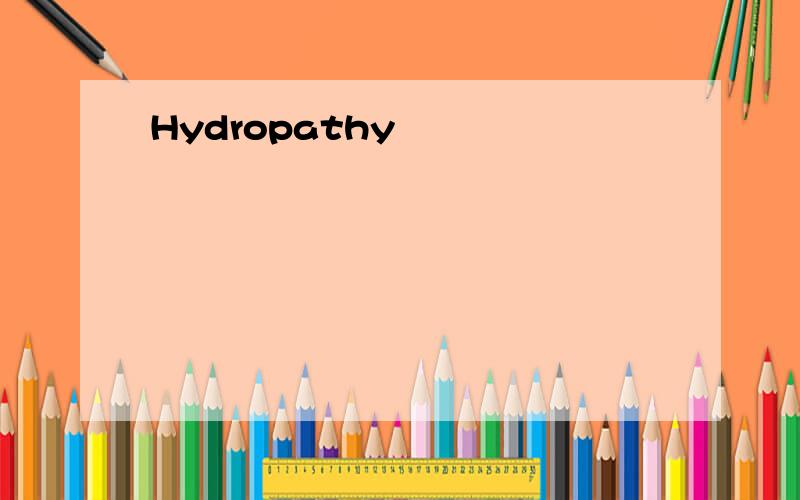 Hydropathy
