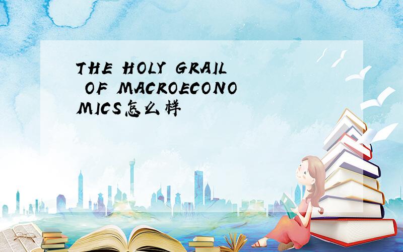 THE HOLY GRAIL OF MACROECONOMICS怎么样