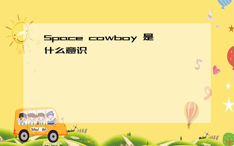 Space cowboy 是什么意识