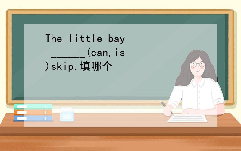 The little bay ______(can,is)skip.填哪个