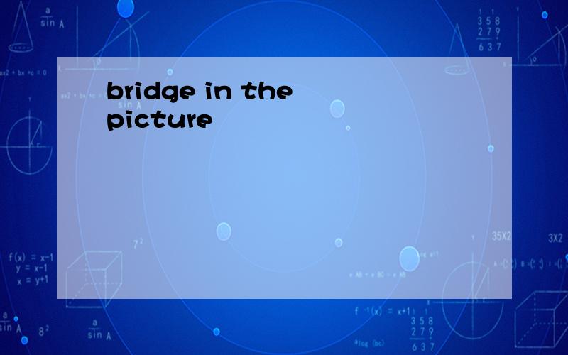 bridge in the picture