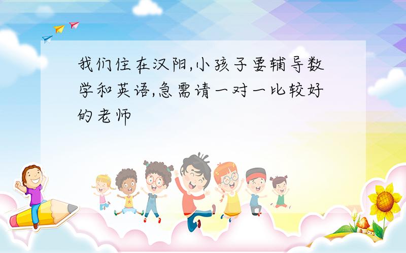 我们住在汉阳,小孩子要辅导数学和英语,急需请一对一比较好的老师