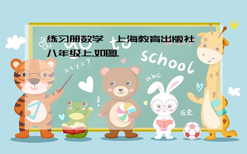 练习册数学、上海教育出版社、八年级上.如图.