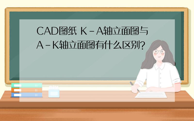 CAD图纸 K-A轴立面图与A-K轴立面图有什么区别?