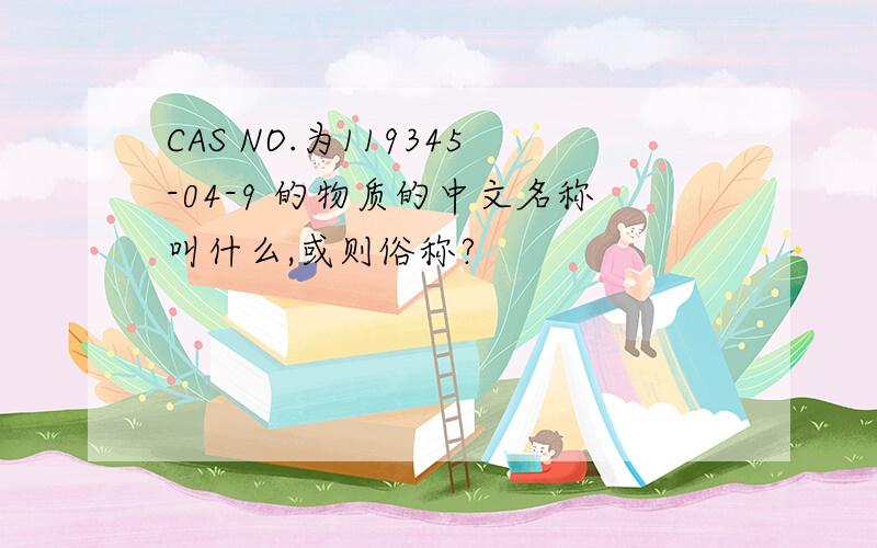 CAS NO.为119345-04-9 的物质的中文名称叫什么,或则俗称?