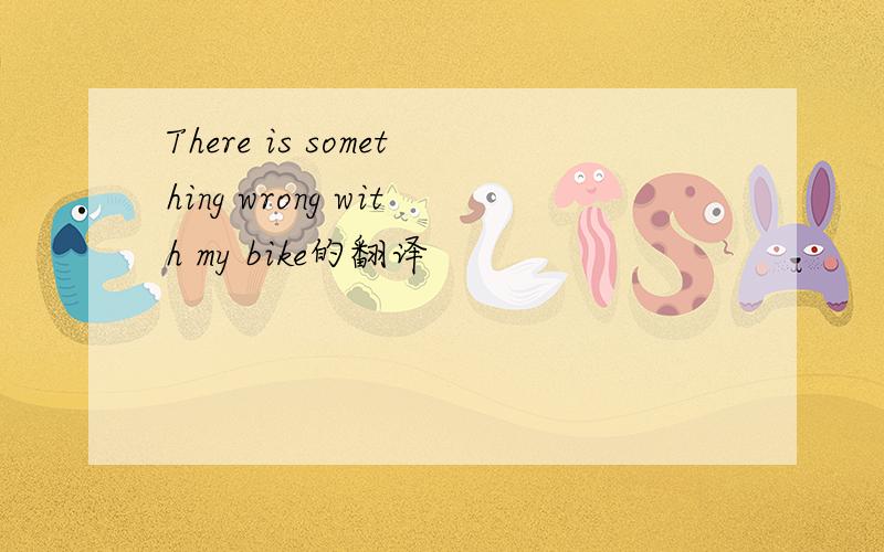 There is something wrong with my bike的翻译