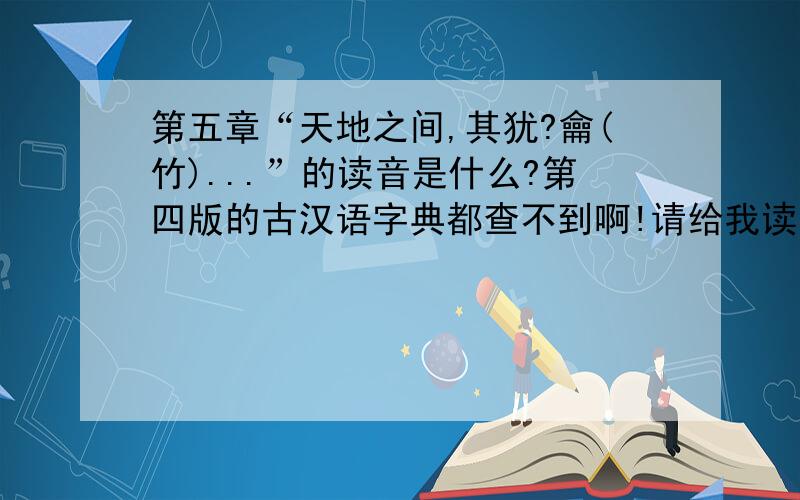 第五章“天地之间,其犹?龠(竹)...”的读音是什么?第四版的古汉语字典都查不到啊!请给我读音,出处.