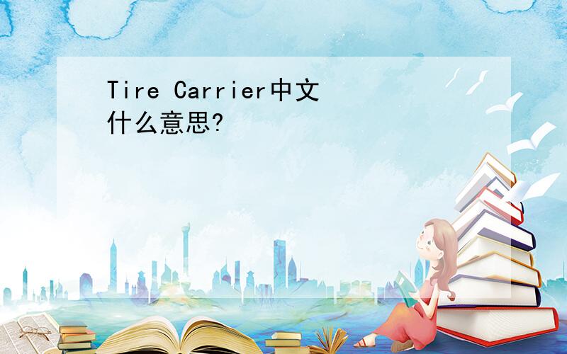 Tire Carrier中文什么意思?