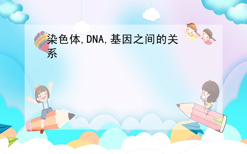 染色体,DNA,基因之间的关系